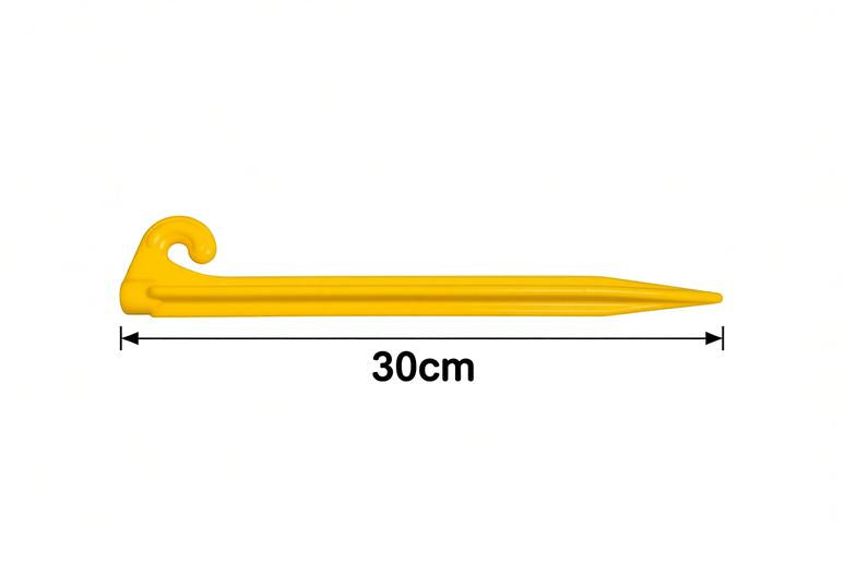 Sand Pegs – 50cm, 30cm & 22cm (Black & Yellow)